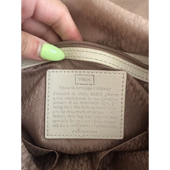 TOUS Blue White Perforated Leather Crossbody Bag w/ Dustbag - Picture 11 of 15